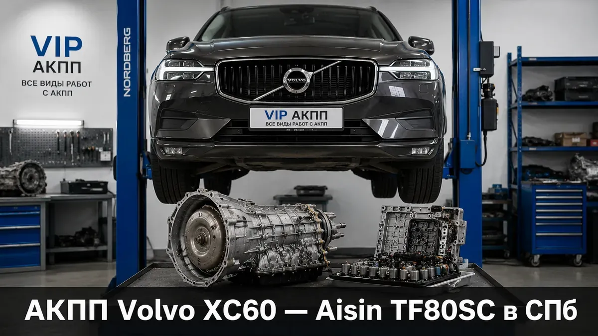 Ремонт АКПП Volvo XC60 в Санкт-Петербурге: Aisin TF80SC, мехатроник, гидроблок