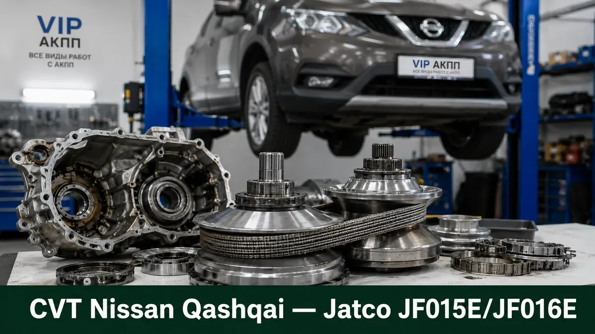 Ремонт вариатора Nissan Qashqai в Санкт-Петербурге: Jatco JF015E и JF016E