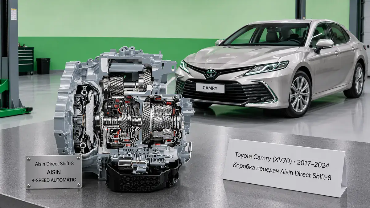Ремонт КПП Toyota Toyota Camry (XV70) | VIP АКПП Ремонт коробки передач Toyota Toyota Camry (XV70) (2017–2024) в Санкт-Петербурге — Aisin Direct Shift-8 (UA80E/UB80E), диагностика бесплатно, гарантия 12 месяцев