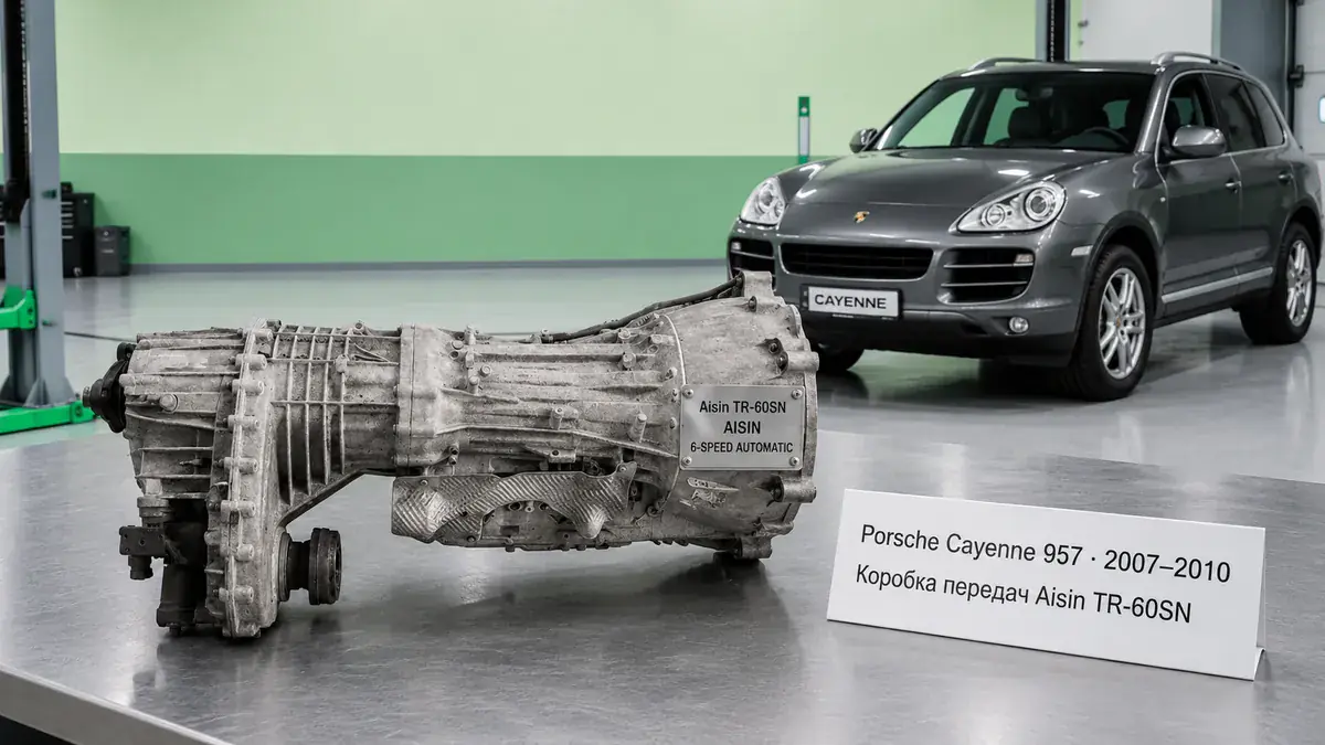 Ремонт КПП Porsche Porsche Cayenne 957 | VIP АКПП Ремонт коробки передач Porsche Porsche Cayenne 957 (2007–2010) в Санкт-Петербурге — Aisin TR-60SN (09D), диагностика бесплатно, гарантия 12 месяцев