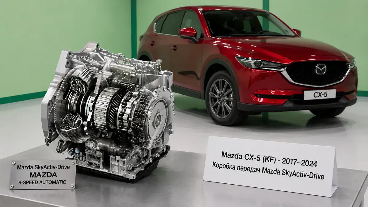Ремонт КПП Mazda Mazda CX-5 (KF) | VIP АКПП Ремонт коробки передач Mazda Mazda CX-5 (KF) (2017–2024) в Санкт-Петербурге — Mazda SkyActiv-Drive (GW6AEL), диагностика бесплатно, гарантия 12 месяцев