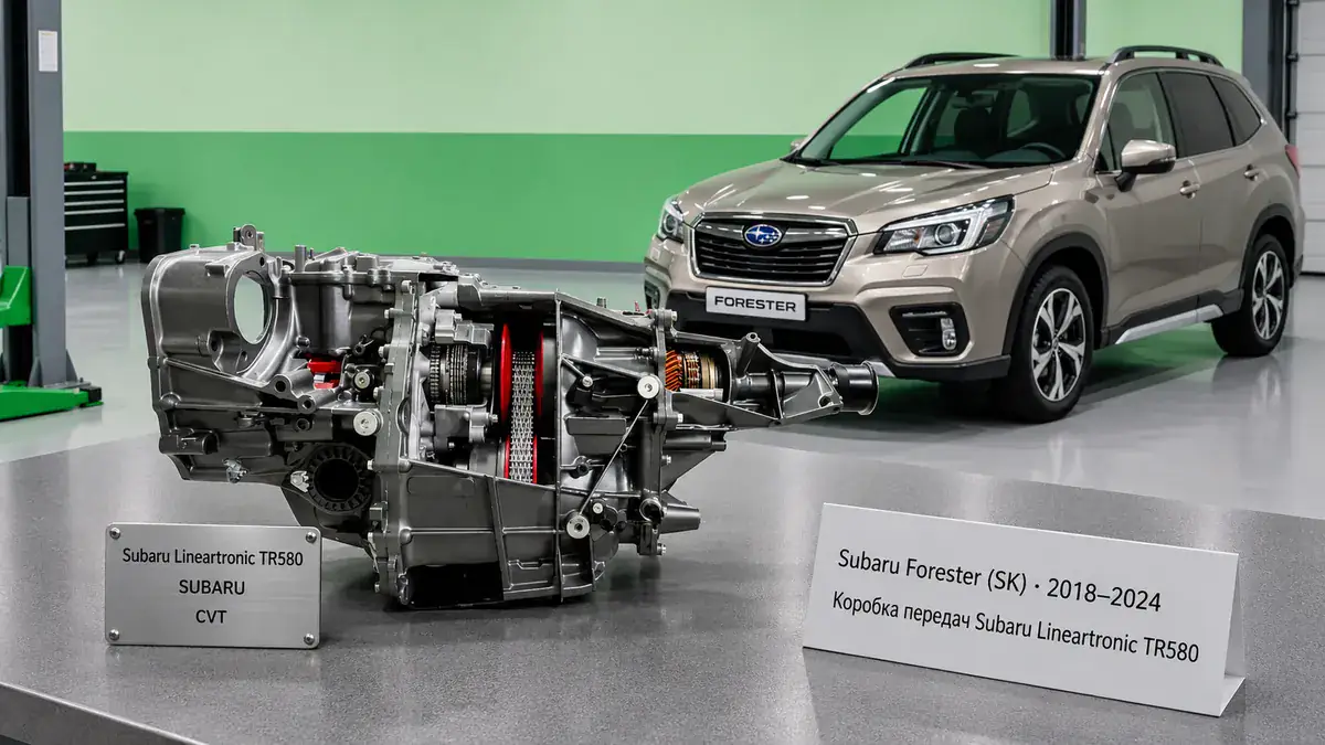 Ремонт КПП Subaru Subaru Forester (SK) | VIP АКПП Ремонт коробки передач Subaru Subaru Forester (SK) (2018–2024) в Санкт-Петербурге — Subaru Lineartronic TR580 (обновл.), диагностика бесплатно, гарантия 12 месяцев