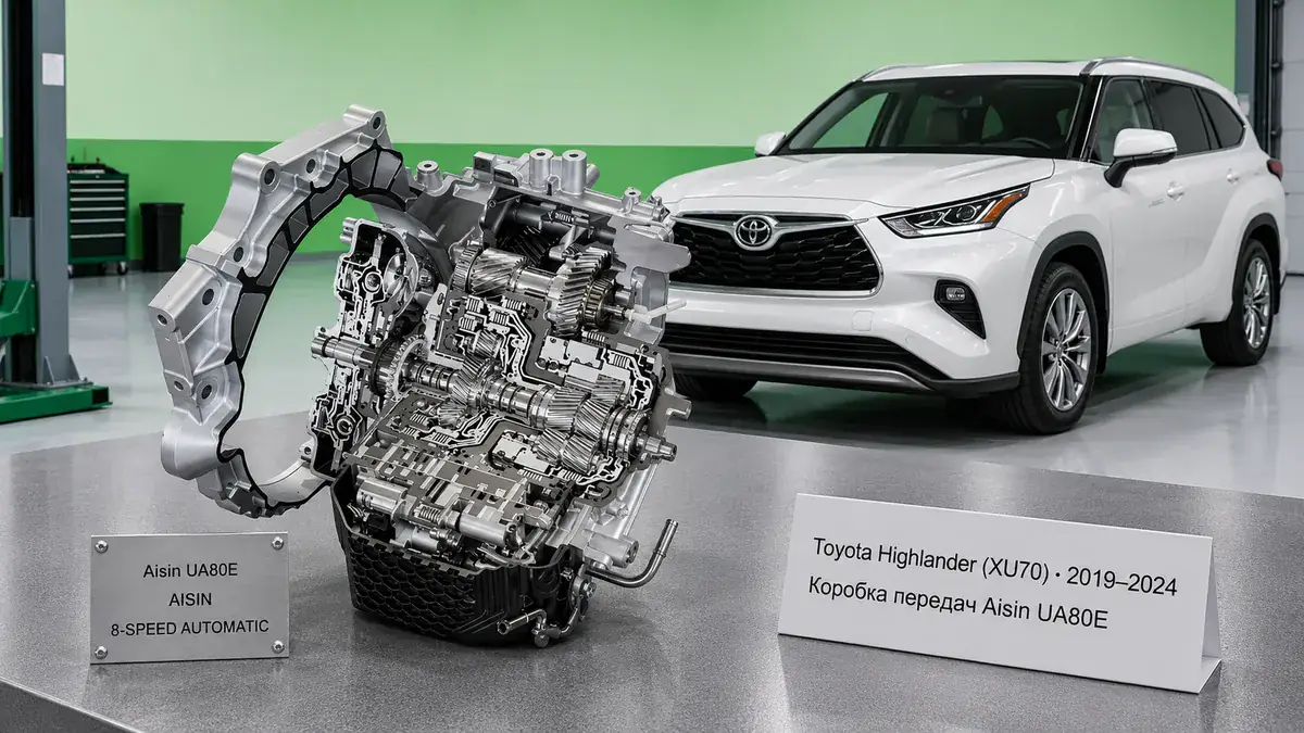 Ремонт КПП Toyota Toyota Highlander (XU70) | VIP АКПП Ремонт коробки передач Toyota Toyota Highlander (XU70) (2019–2024) в Санкт-Петербурге — Aisin UA80E (Direct Shift-8) / P810 e-CVT, диагностика бесплатно, гарантия 12 месяцев