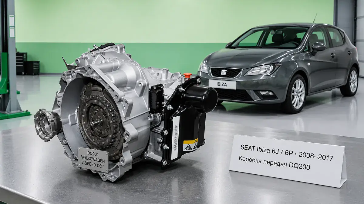 Ремонт КПП SEAT SEAT Ibiza 6J / 6P | VIP АКПП Ремонт коробки передач SEAT SEAT Ibiza 6J / 6P (2008–2017) в Санкт-Петербурге — DQ200 (0AM) / 02T, 02R, 0AH, диагностика бесплатно, гарантия 12 месяцев