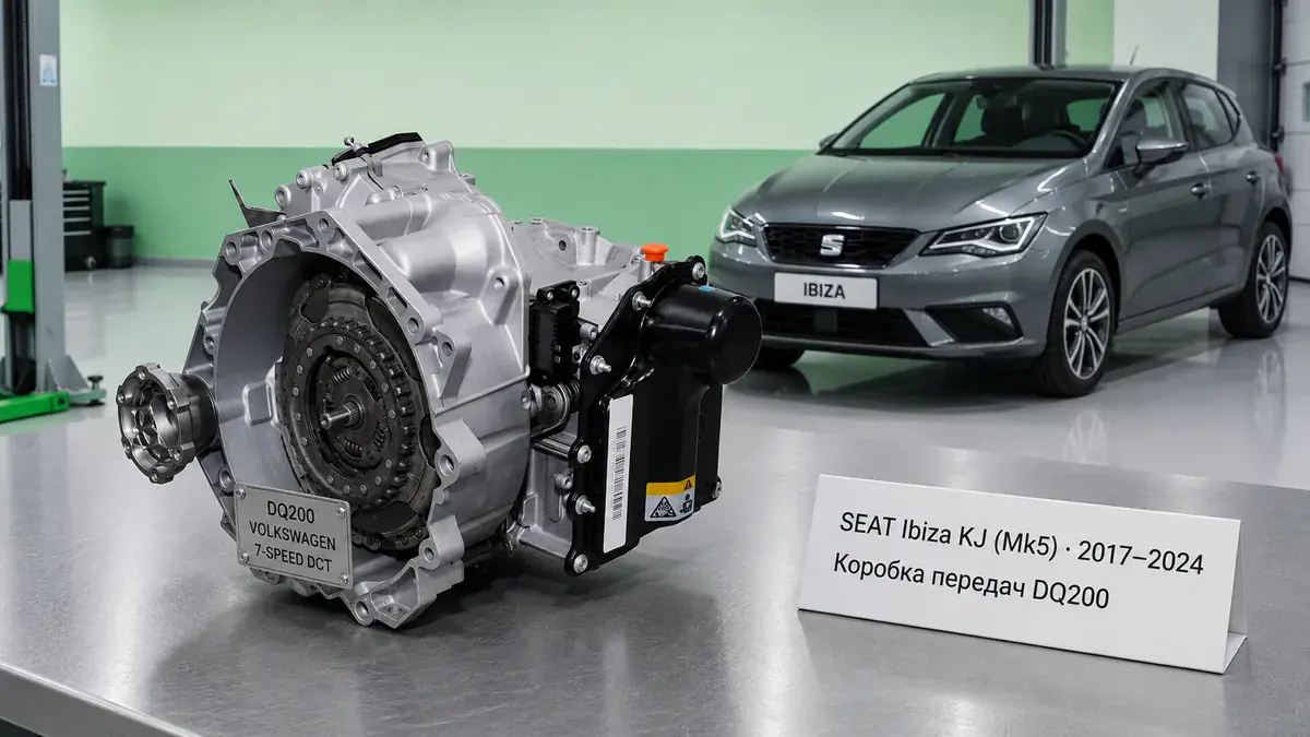 Ремонт КПП SEAT SEAT Ibiza KJ (Mk5) | VIP АКПП Ремонт коробки передач SEAT SEAT Ibiza KJ (Mk5) (2017–2024) в Санкт-Петербурге — DQ200 (0CW) / MQ200, диагностика бесплатно, гарантия 12 месяцев