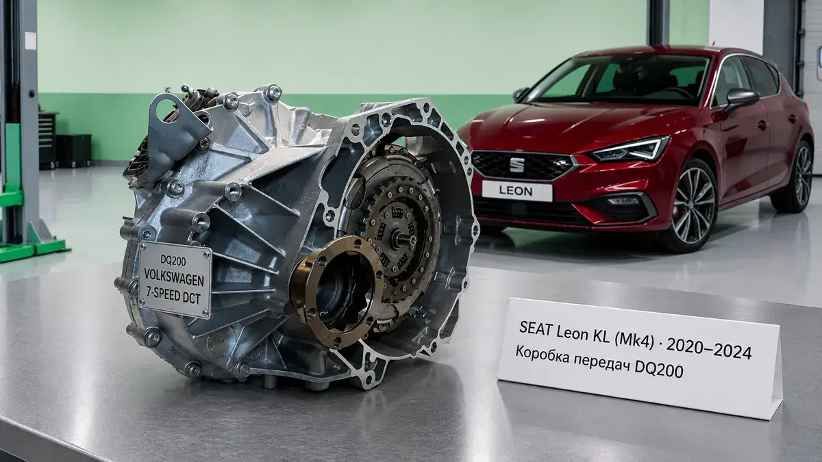 Ремонт КПП SEAT SEAT Leon KL (Mk4) | VIP АКПП Ремонт коробки передач SEAT SEAT Leon KL (Mk4) (2020–2024) в Санкт-Петербурге — DQ200 (0CW) / DQ381 (0GC), диагностика бесплатно, гарантия 12 месяцев