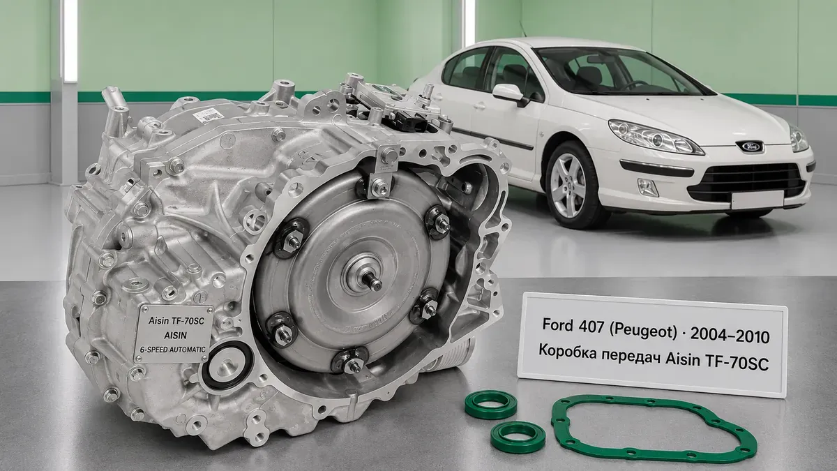 Ремонт КПП Ford 407 (Peugeot) | VIP АКПП Ремонт коробки передач Ford 407 (Peugeot) (2004–2010) в Санкт-Петербурге — Aisin TF-70SC (AM6), диагностика бесплатно, гарантия 12 месяцев