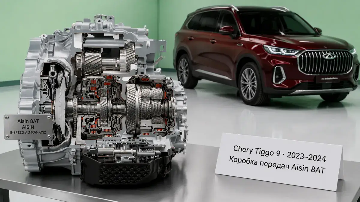 Ремонт КПП Chery Chery Tiggo 9 | VIP АКПП Ремонт коробки передач Chery Chery Tiggo 9 (2023–2024) в Санкт-Петербурге — Aisin 8AT (AWF8F35), диагностика бесплатно, гарантия 12 месяцев